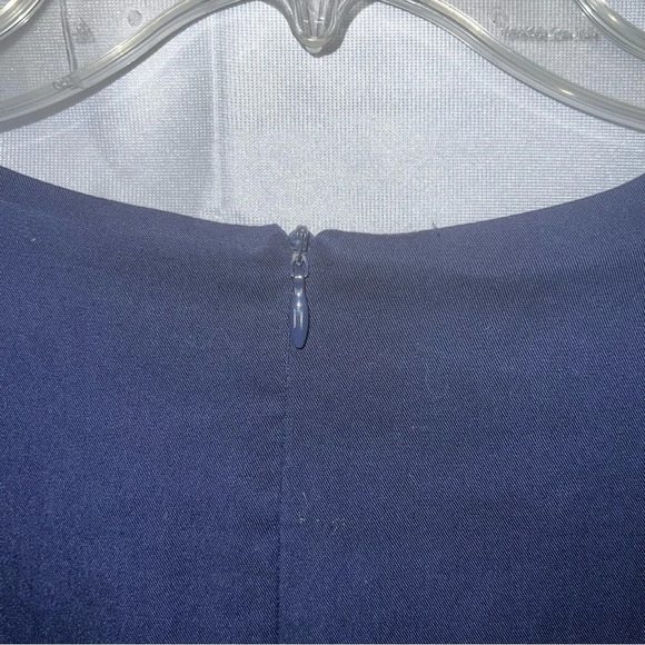 J. McLaughlin Ciara Wrap Dress Dark Navy Size Small Lyocell Brunch Elegant - Picture 9 of 16